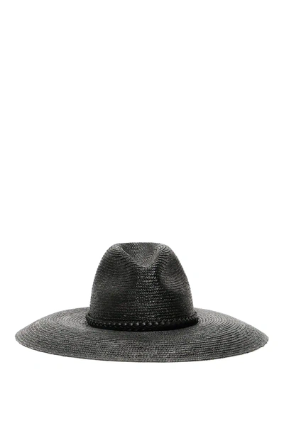 Saint Laurent Maxi Mexi Panama 3 Hat In Black