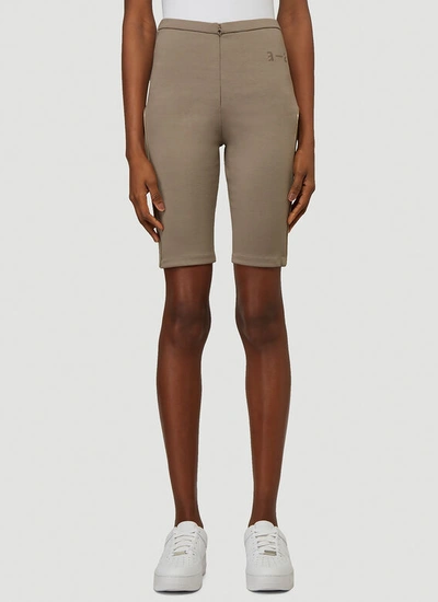 Artica Arbox Piping Bike Shorts In Beige In Taupe