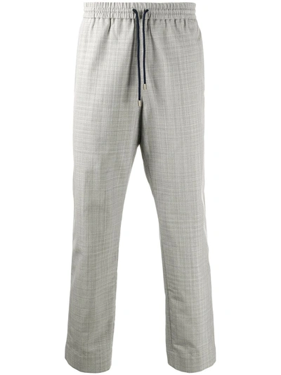 Kenzo Drawstring Waist Trousers In Grey