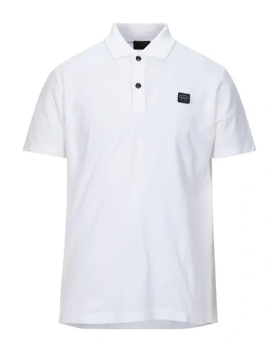 Paul & Shark Polo Shirts In White