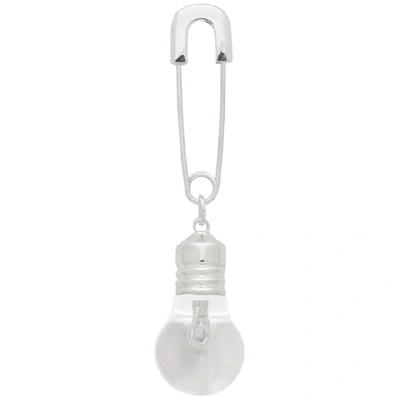 Ambush Silver Light Bulb Single Earring