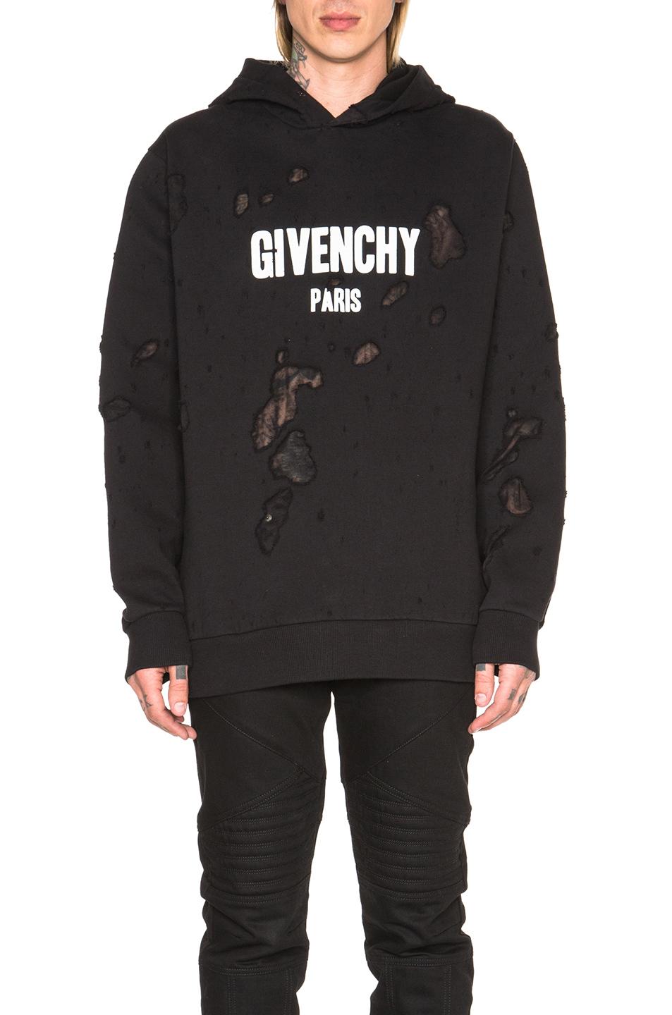 givenchy paris hoodie black
