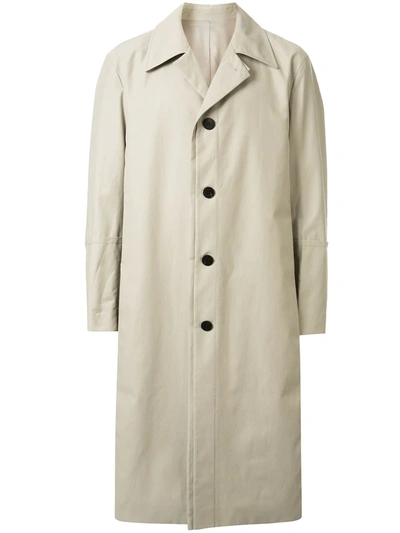 Wooyoungmi Mac Single Breasted Coat In Neutrals