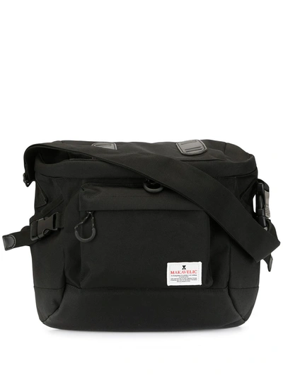 Makavelic Logo Patch Shoulder Bag In Black