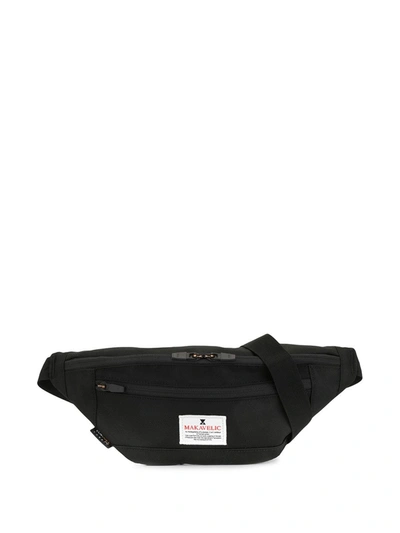 Makavelic Mocoular Logo Waist Bag In Black