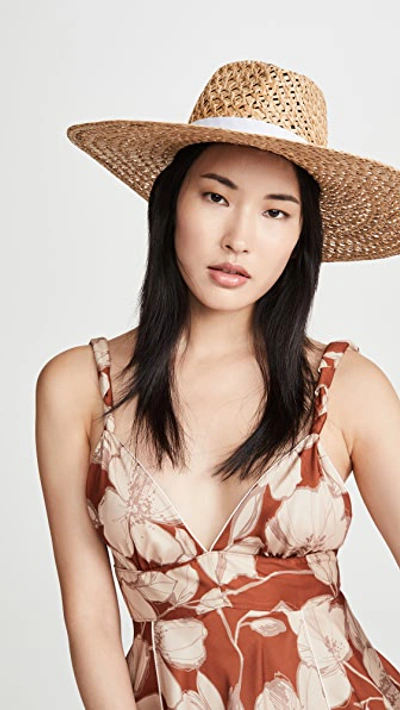 Rag & Bone Grosgrain-trimmed Straw Hat In Beige