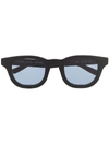 Thierry Lasry Monopoly 101 Square-frame Sunglasses In Black