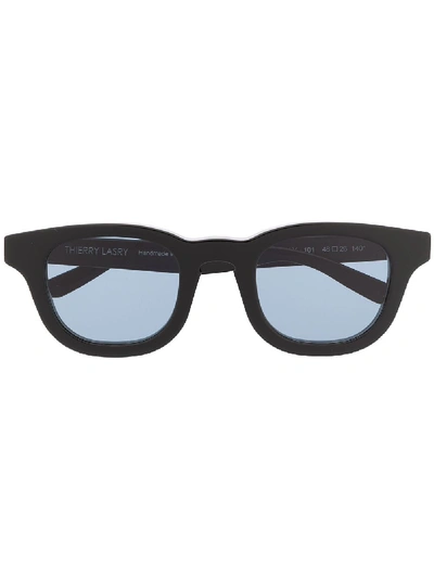 Thierry Lasry Monopoly 101 Square-frame Sunglasses In Black