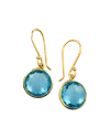 Ippolita 18k Gold Rock Candy Mini Lollipop Earrings In Light Blue