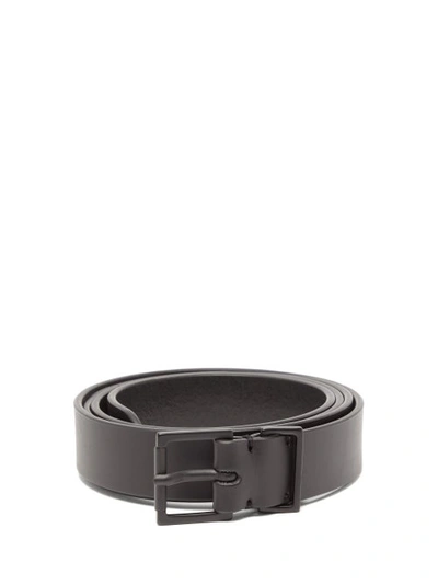Maison Margiela 2.5cm Black Leather Belt