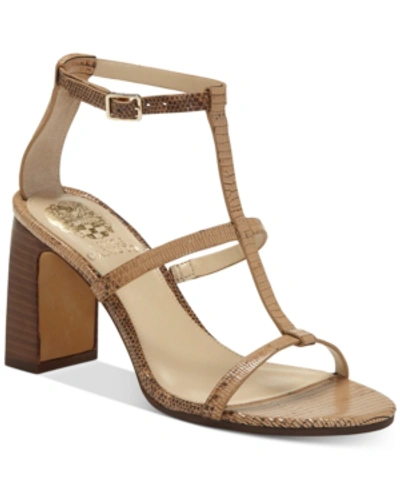 Vince Camuto Balindah Dress Sandals Women's Shoes In Camel Brown