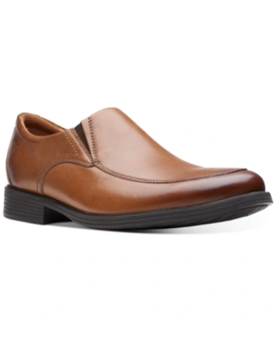 Clarks Whiddon Step Mens L:eather Leather Loafers In Brown