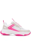 Calvin Klein Jeans Est.1978 40mm Maya Mesh & Suede Sneakers In Pink/ White Multi