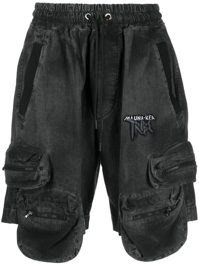 Mauna Kea Cotton Cargo Shorts W/ Pockets In Black