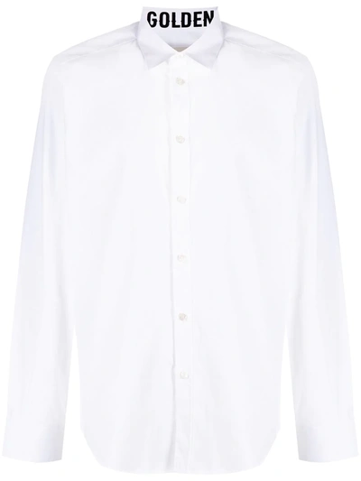 Golden Goose Long-sleeved Shirt In White