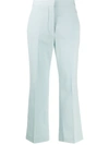 Stella Mccartney Cropped Tailored Trousers In Blue