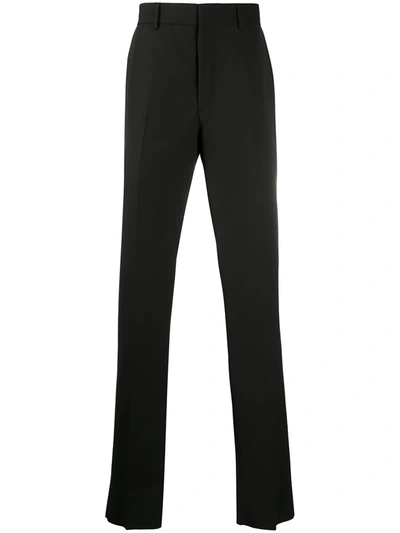 Fendi Motif Detail Tailored Trousers In Black