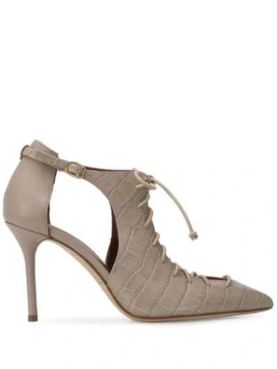 Malone Souliers Montana 900mm Heel Pumps In Grey