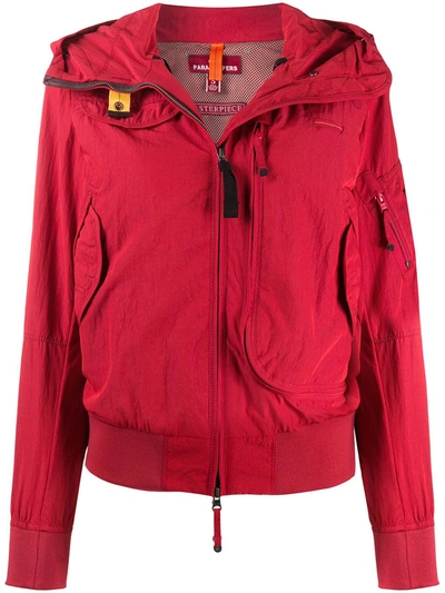 Parajumpers Masterpiece Base Bomber Jacket In Red