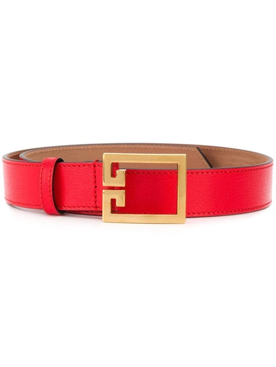 Givenchy Double G Belt In Coral