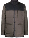 Z Zegna Two-tone Light Jacket In Grey