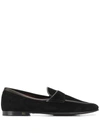 Dolce & Gabbana Contrast Trims Loafers In Black