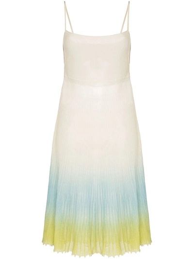 Jacquemus La Robe Helado Ombré Effect Dress In Beige