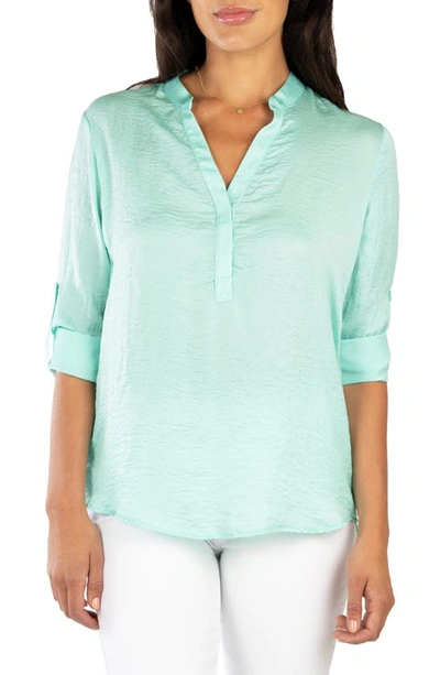Kut From The Kloth Lucida Woven Top In Mint