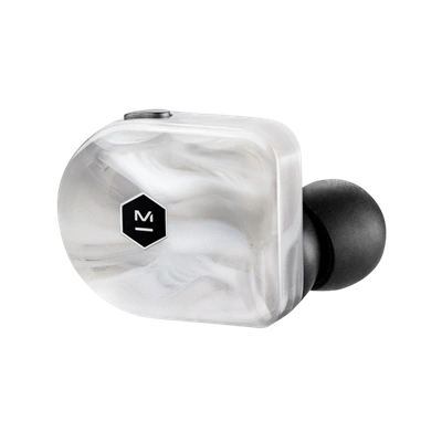 Master & Dynamic Mw07 True Wireless Earphones In White Marble Acetate