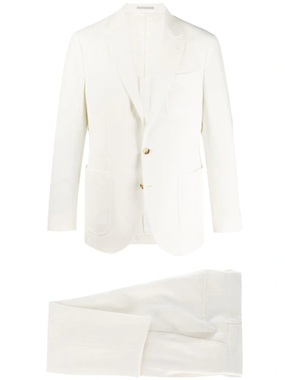 Brunello Cucinelli Two-piece Linen Suit In White