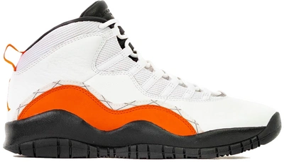 Pre-owned Jordan 10 Retro Solefly (friends And Family) In White/black-orange