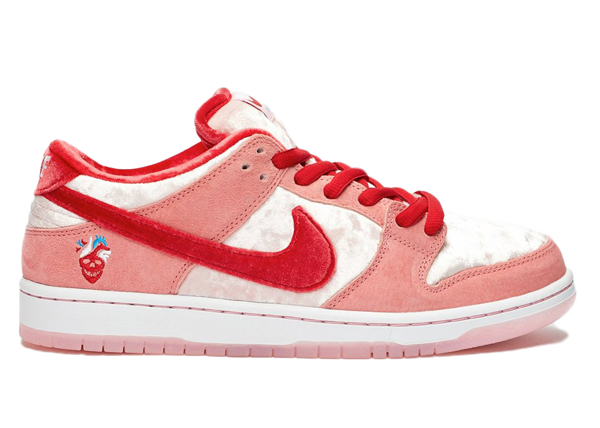 red and white sb dunks