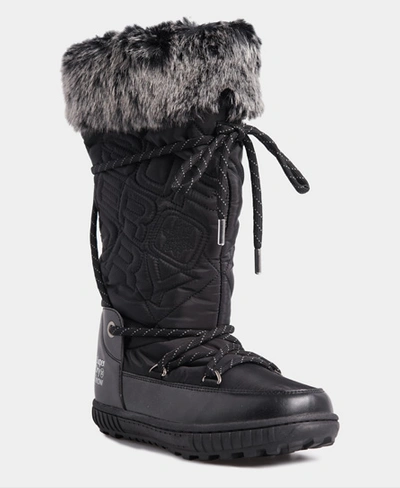 Superdry Stealth Snow Boots In Black