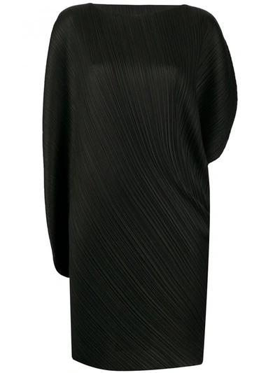 Issey Miyake Curved Dress In Black