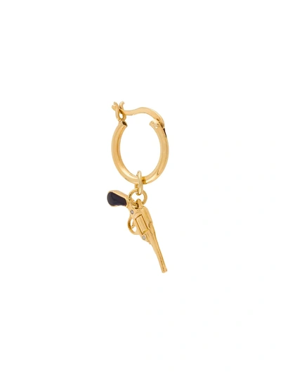 True Rocks Small Pistol Hoop Earring In Gold