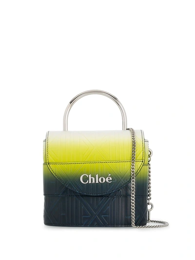 Chloé Small Aby Lock Crossbody Bag In Blue