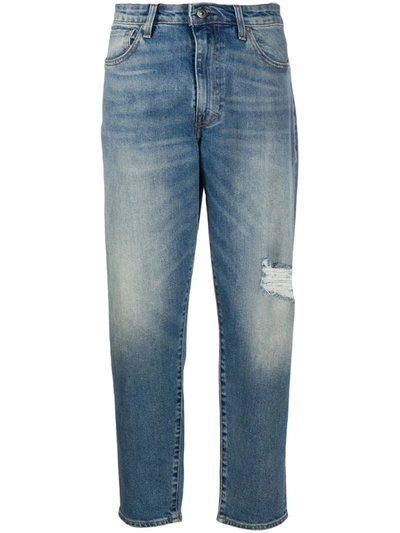 Levi's Mid Rise Tapered Jeans In Blue