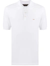 Ermenegildo Zegna Embroidered Logo Polo Shirt In White