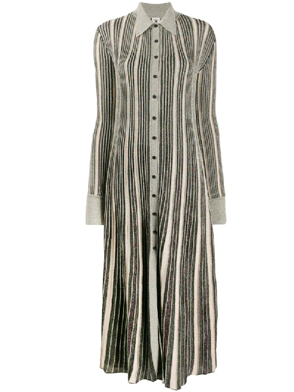 vertical striped shirt dress