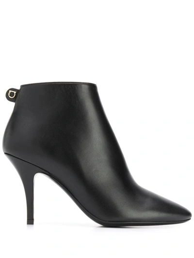 Ferragamo Joan Ankle Booties In Black