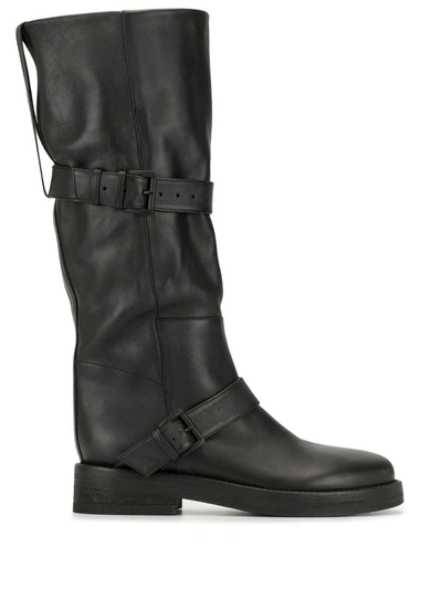 Ann Demeulemeester Stiefel Mit Schnalle In Black