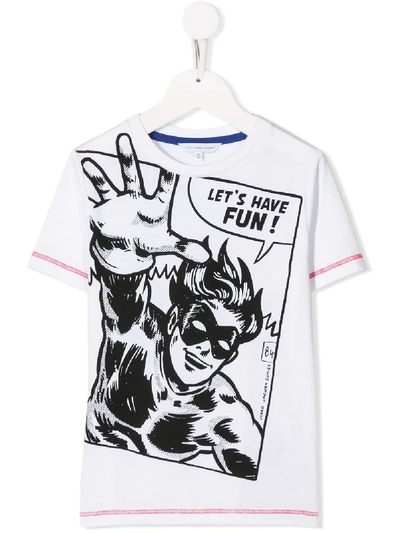 Marc Jacobs Teen Let's Have Fun Graphic Print T-shirt In White