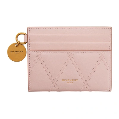 Givenchy Pink Gv3 Card Holder In 650 Pink