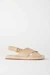 Vince Essen Crisscross Espadrille Flat Sandals In Ecru