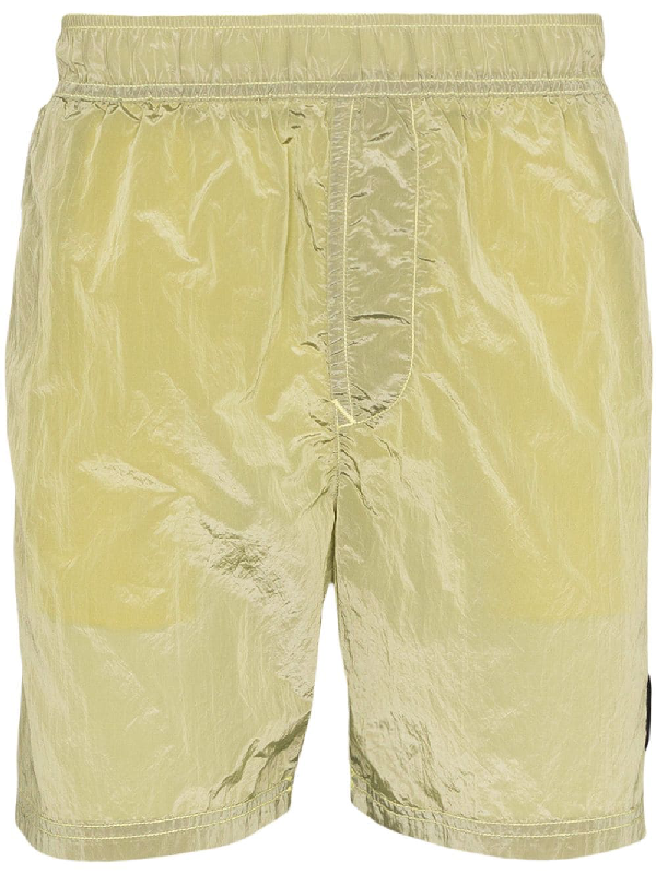 stone island swim shorts green