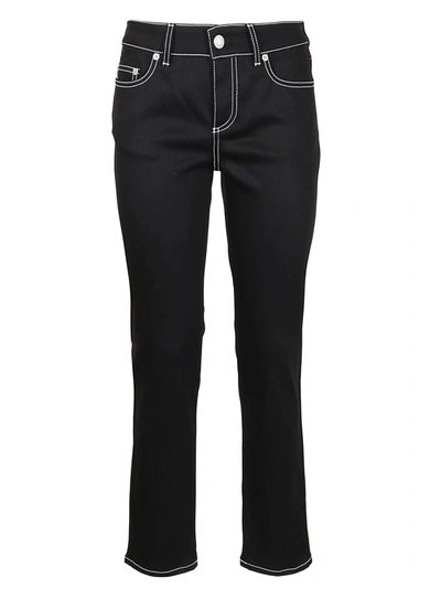 Alexander Mcqueen Women's 610458qmaar1000 Black Cotton Jeans
