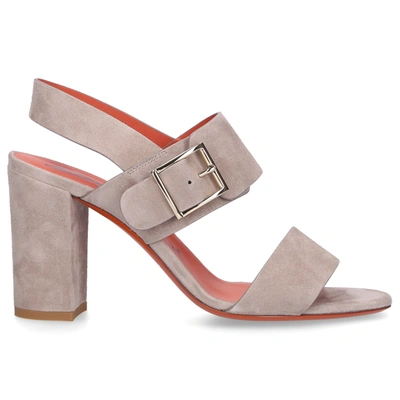 Santoni Sandals 58733 Suede Grey