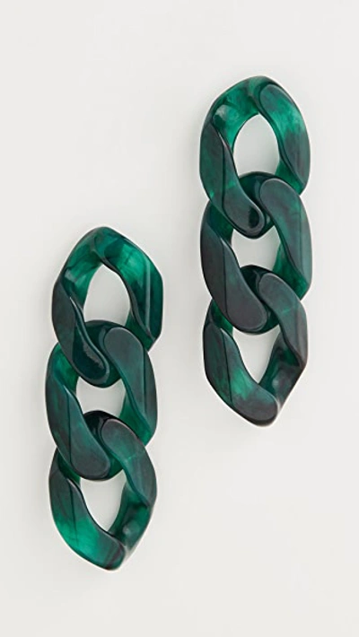 Baublebar Mirador Chain Link Drop Earrings In Green