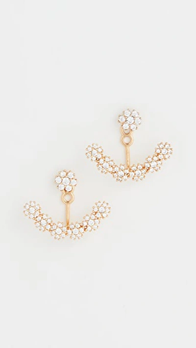 Baublebar Flor Cubic Zirconia Ear Jackets In Gold