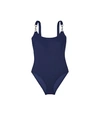Tory Burch Clip Tank Swimsuit In Navy Blue